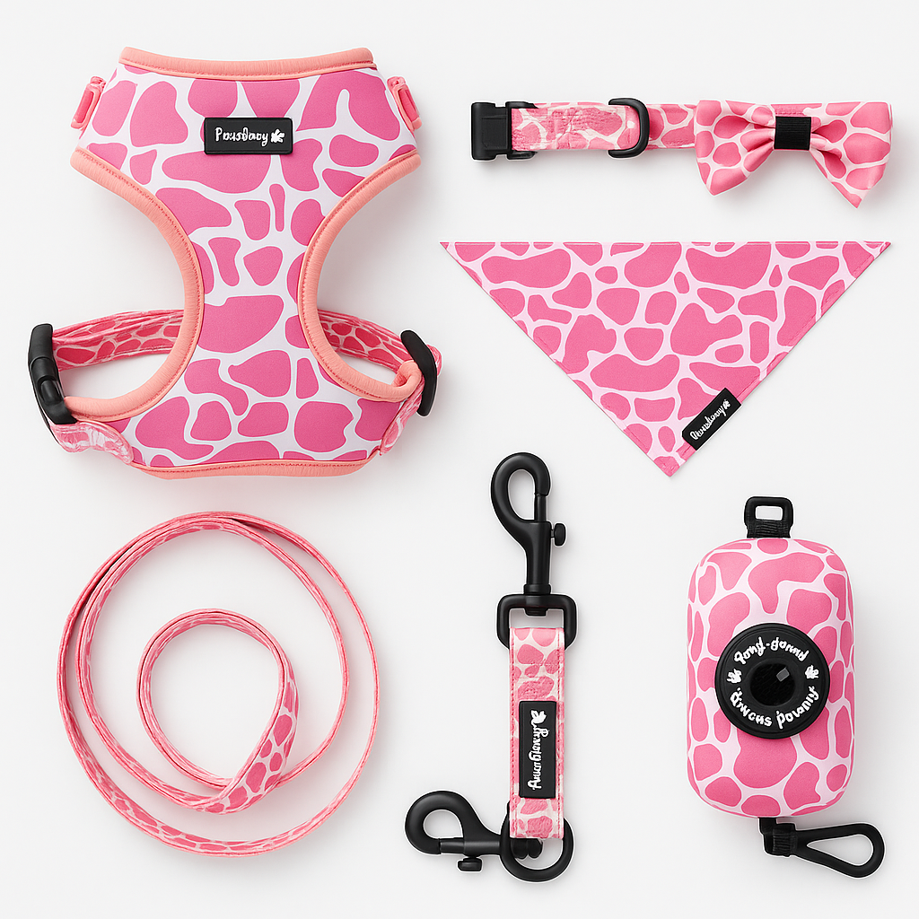 Pink MooMoo Walking Set